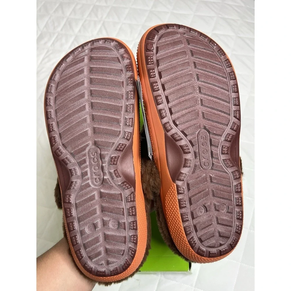 Crocs x South Park Kenny Classic Lined Clog Orange Fur Slippers M8 W10 NIB